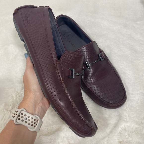 Cole Haan Wyatt Bit Mens 11M Loafers Dress Leather Slip On Comfort Driving Shoes - Picture 1 of 9
